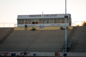 The Bears play in Hoy Stadium. It was built in 1939, and it was named after legendary Bears coach George "Dutch" Hoy who singlehandedly coached all PC sports during the first 18 years of the program. (Photo by Sarah Farrell)