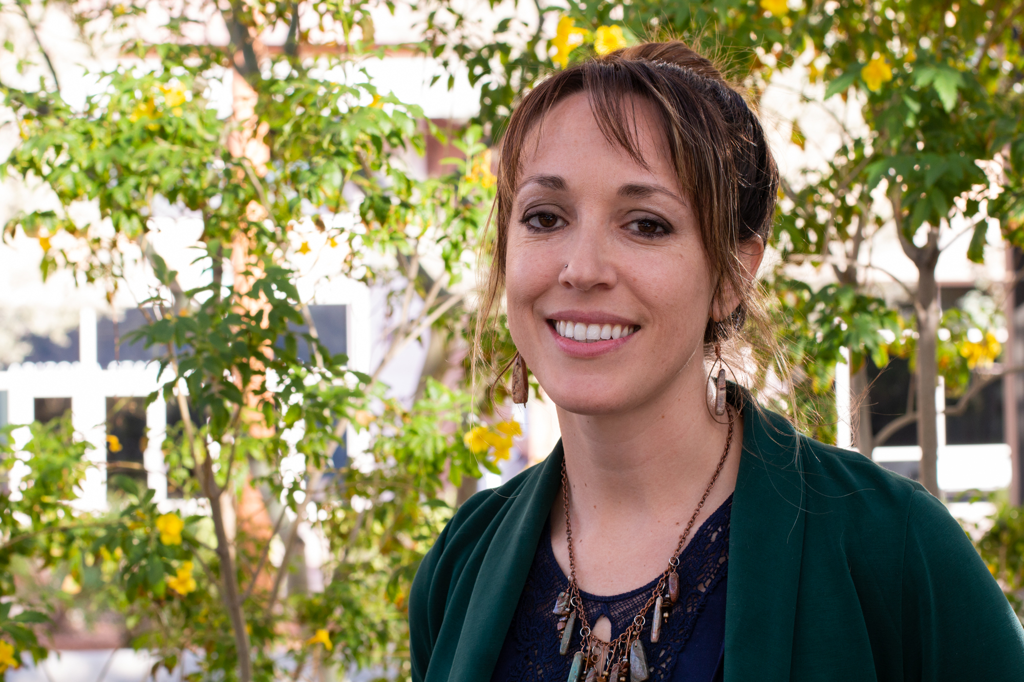 Nicole Rodriguez, a certified arborist and natural resource specialist for Arizona Public Services, was actively involved in the citizens-led committee that formed to pressure City Council to prioritize trees in December 2017. She was later asked to serve on the subcommittee. (Photo by Molly Duerig)